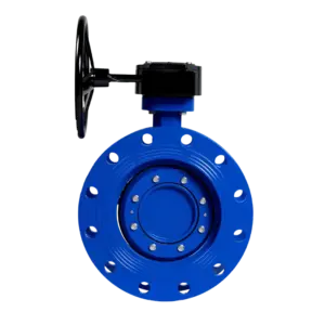 D342X Manual Double Eccentric Flange Butterfly Valve